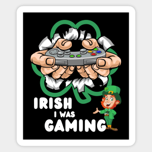 Irish I Was Gaming Sticker